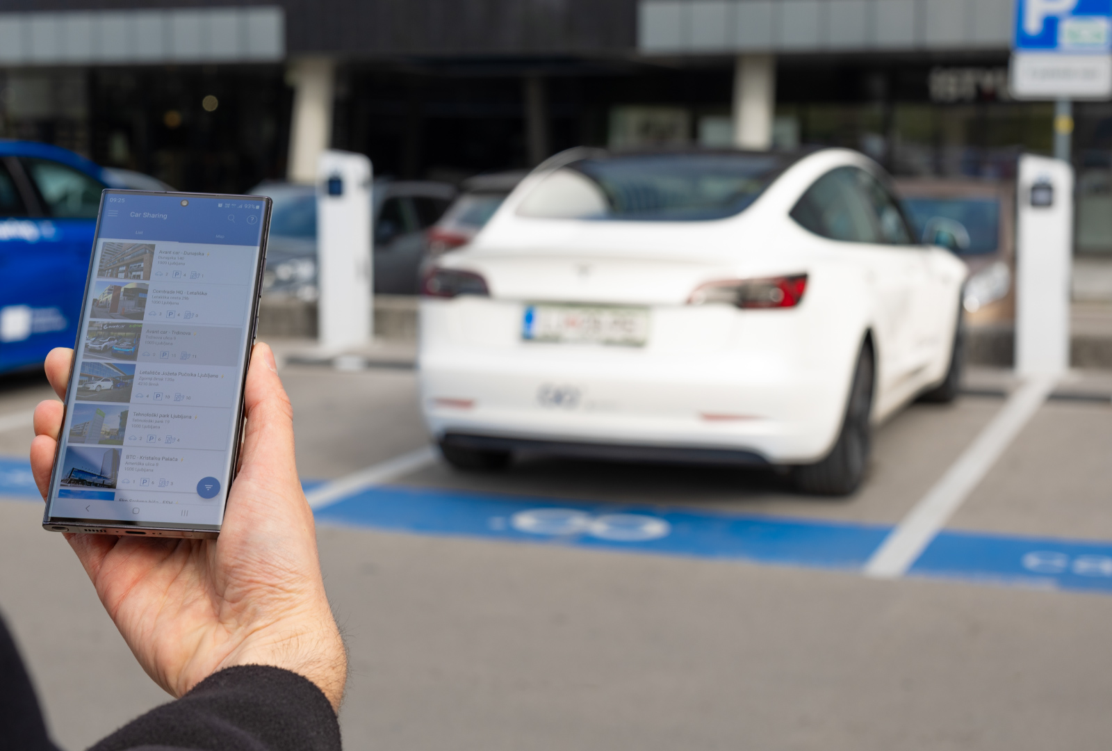 Wähle Abholort und -zeit